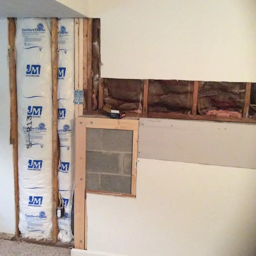 Wall insulation replacement during Odor Removal & Deodorization in Troy